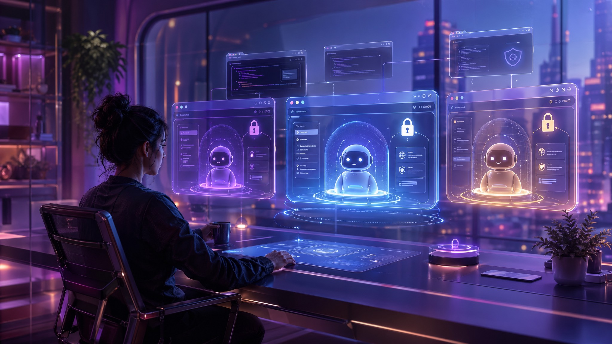 Personal AI agents working safely inside sandboxed browser windows
